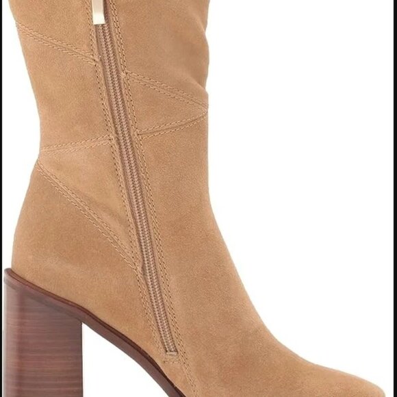 Franco Sarto Women's Stevie Suede Mid Calf Boot - Picture 3 of 5